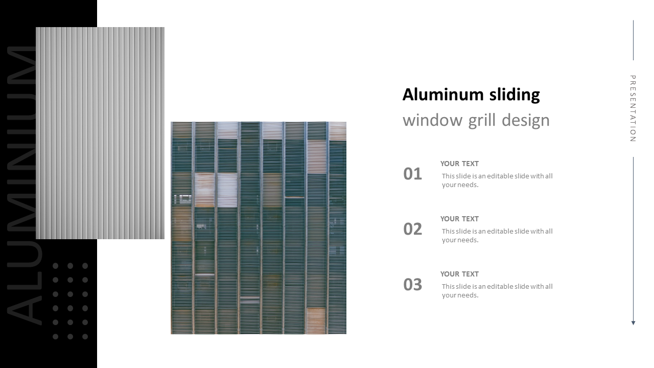 aluminum sliding window grill design